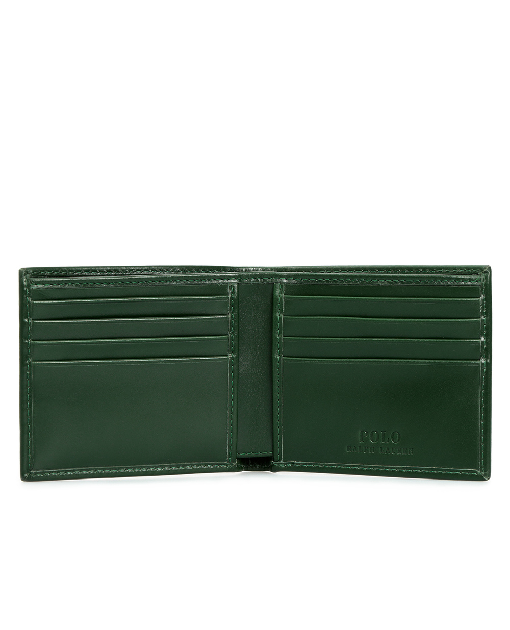 Шкіряний гаманець Polo Ralph Lauren 405851430001, зелений колір • Купити в інтернет-магазині Kameron