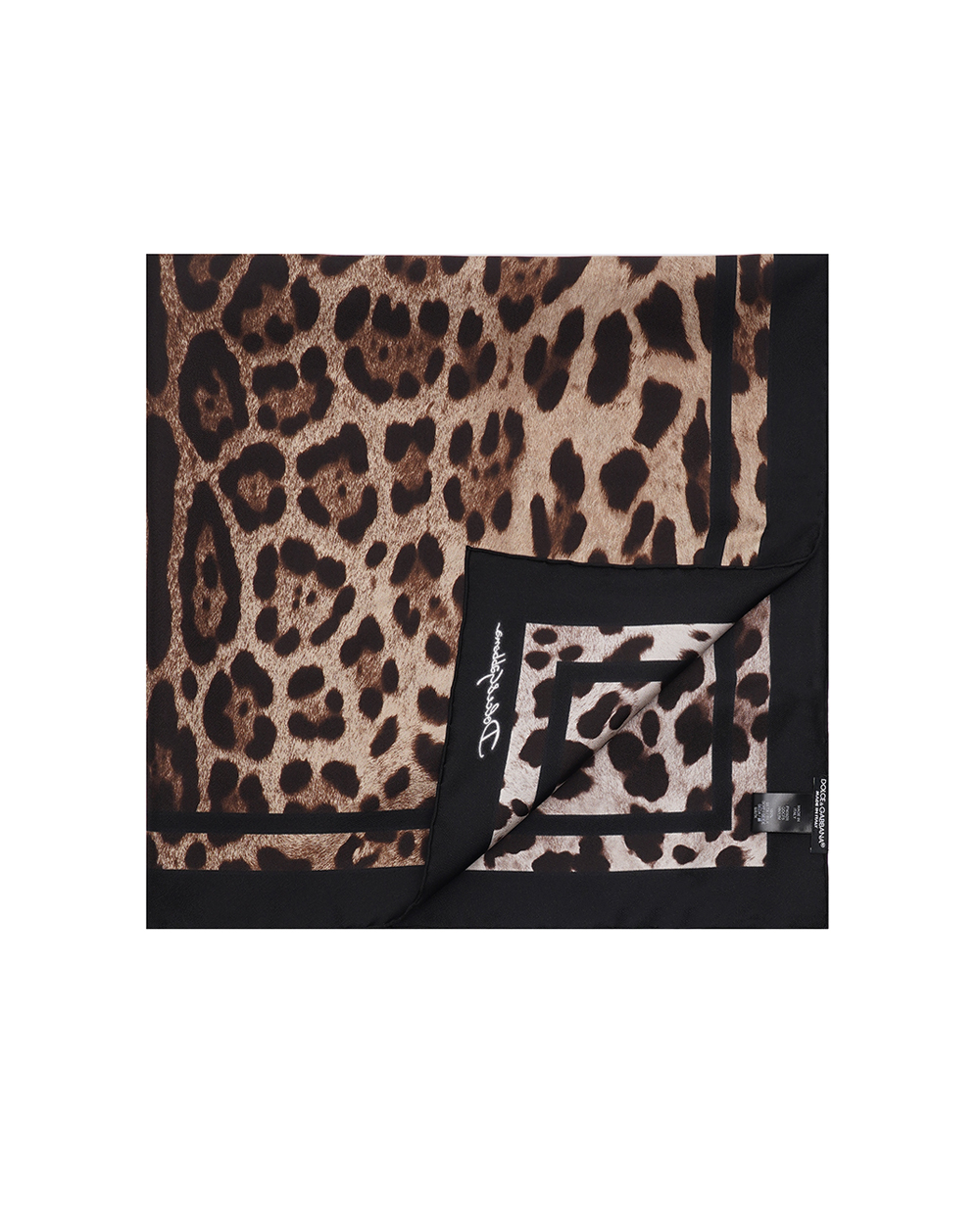 Хустка Dolce&Gabbana FN092R-GDCF5, коричневий колір • Купити в інтернет-магазині Kameron