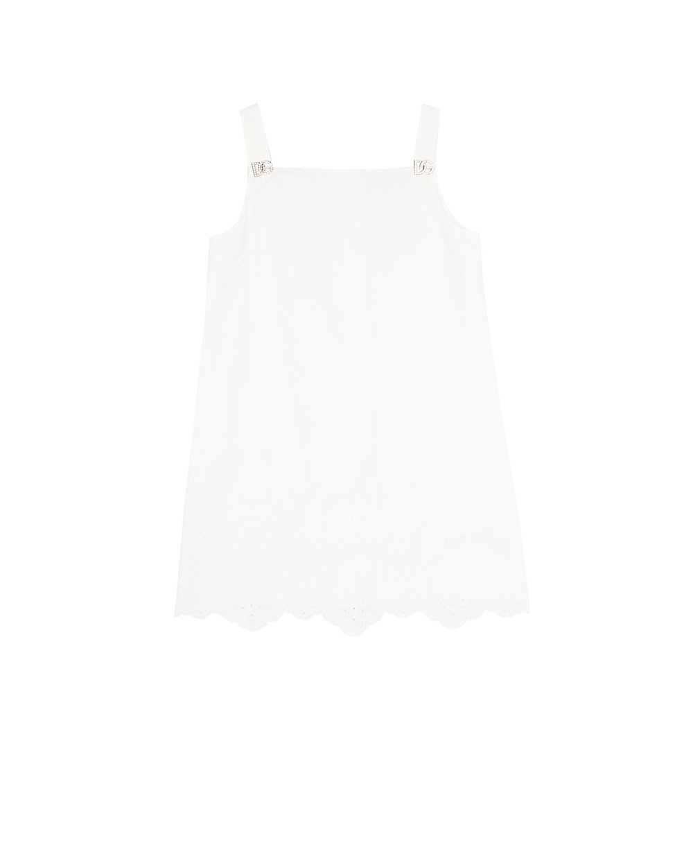 Сарафан Dolce&Gabbana Kids L53DC0-HLM6Q-B, білий колір • Купити в інтернет-магазині Kameron