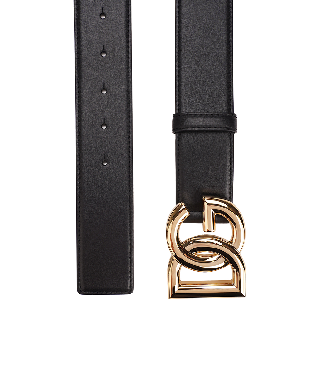 Шкіряний ремінь Dolce&Gabbana BE1446-AW576, чорний колір • Купити в інтернет-магазині Kameron