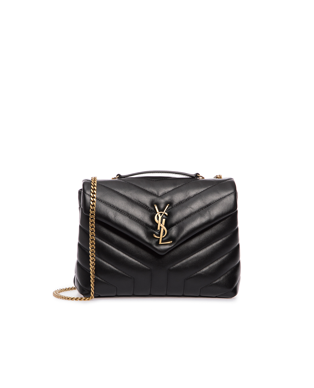 Кожаная сумка Loulou Small Saint Laurent 494699-DV727-, черный цвет • Купить в интернет-магазине Kameron