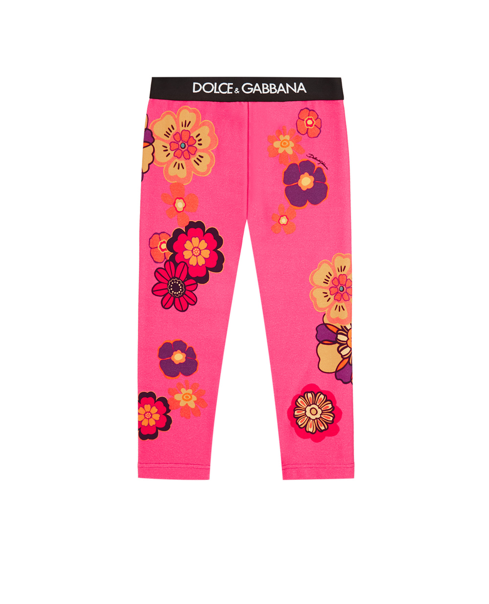 Легінси Dolce&Gabbana Kids L5JP5B-G7BJM-S, рожевий колір • Купити в інтернет-магазині Kameron