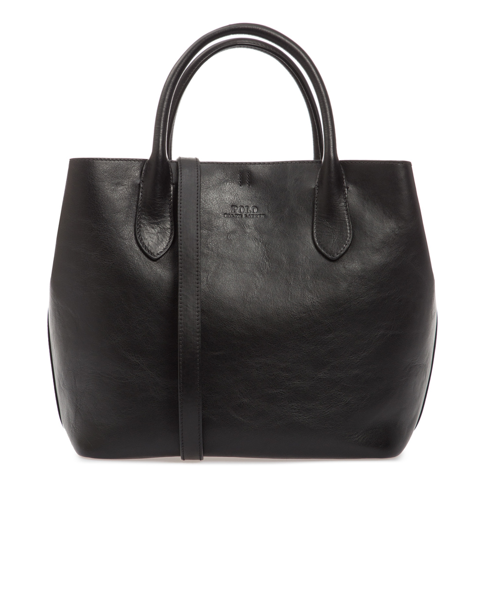 Шкіряна сумка Polo Ralph Lauren 428742073001, чорний колір • Купити в інтернет-магазині Kameron