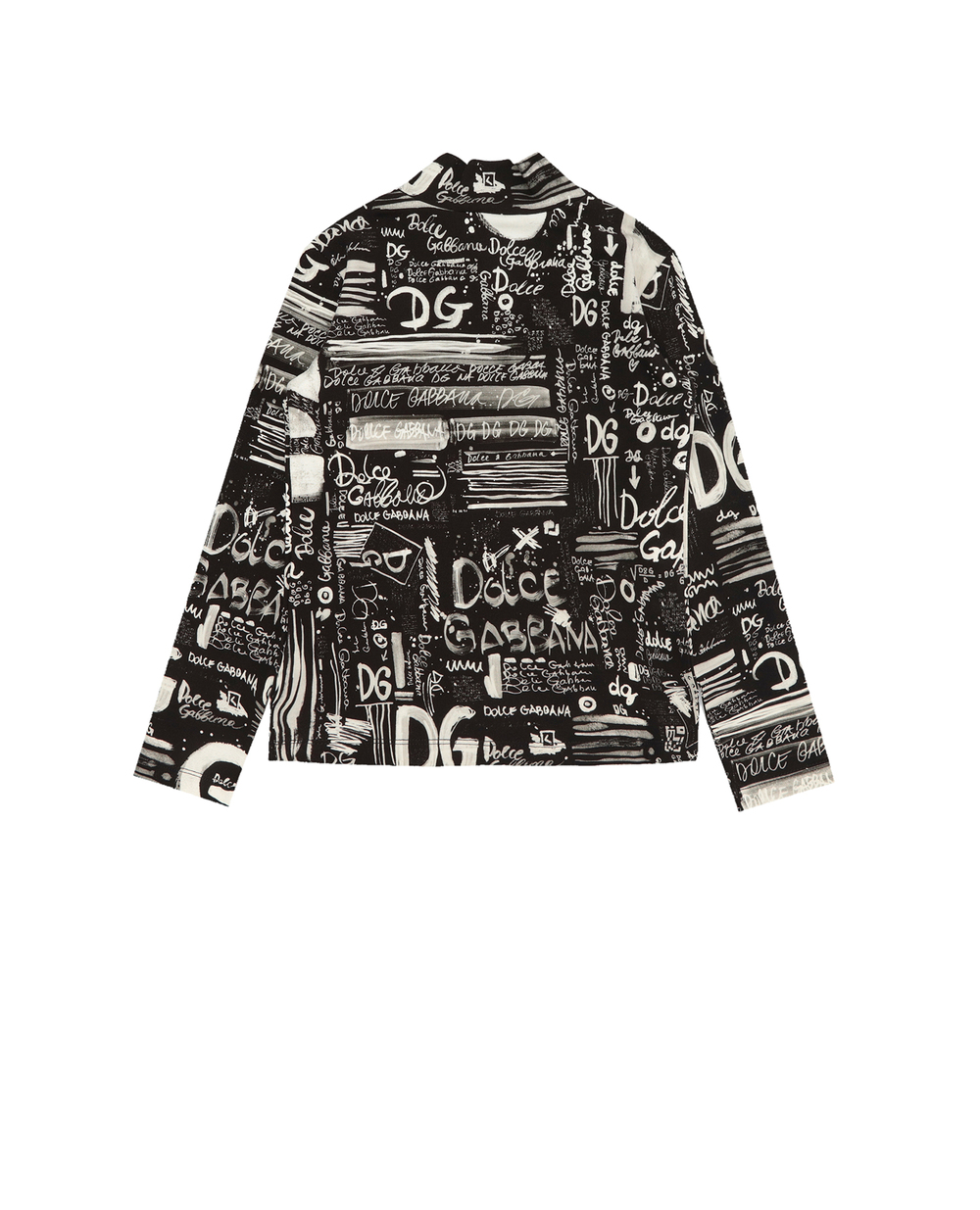 Детский гольф Dolce&Gabbana Kids L5JTJG-FSGX2-S, черный цвет • Купить в интернет-магазине Kameron