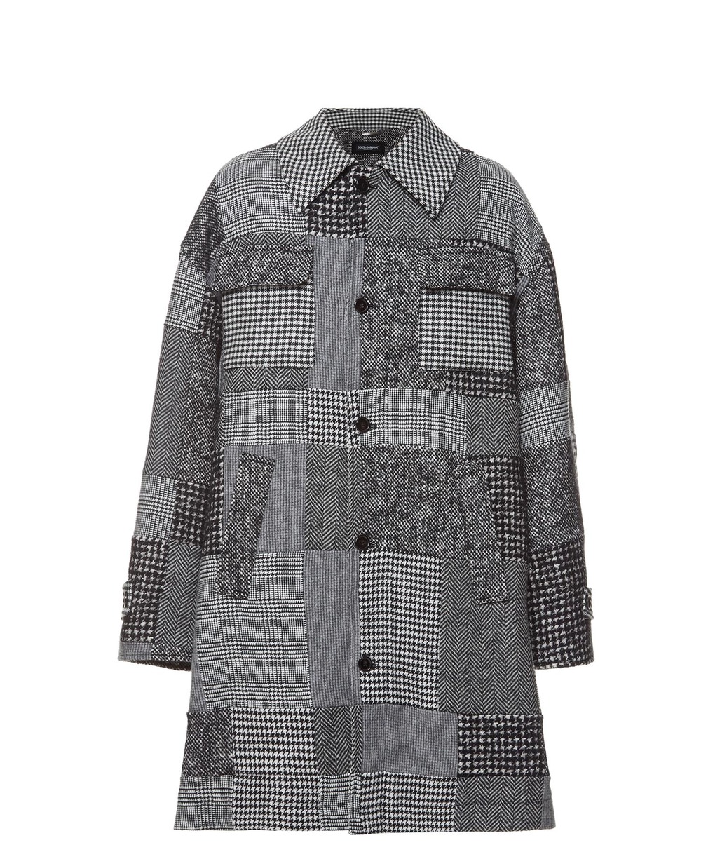 Вовняне пальто Dolce&Gabbana G029KT-GET30, сірий колір • Купити в інтернет-магазині Kameron