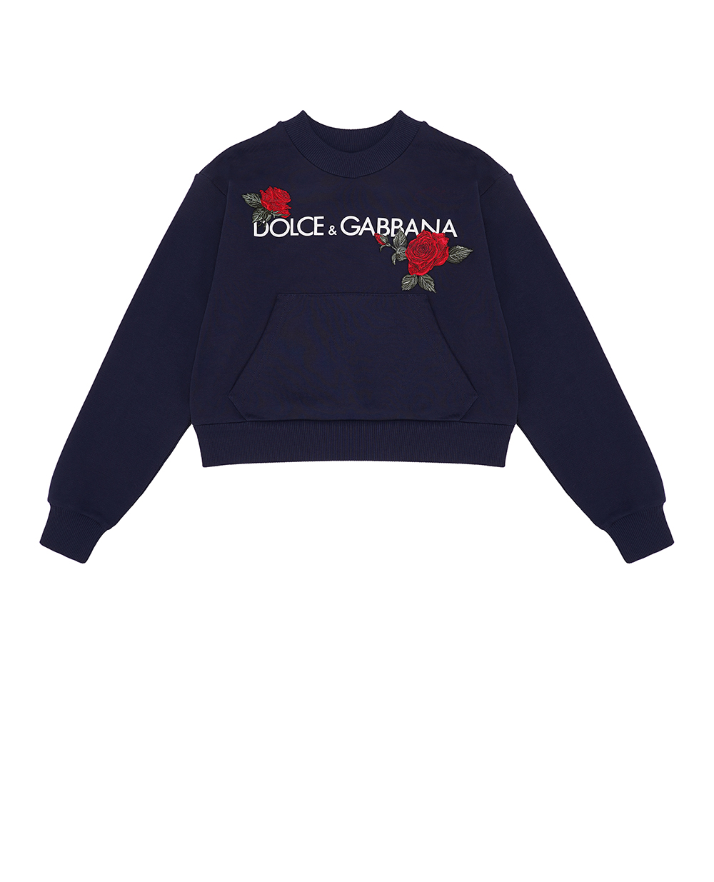 Дитячий світшот Dolce&Gabbana Kids L5JW9A-G7J7V-B, темно синій колір • Купити в інтернет-магазині Kameron