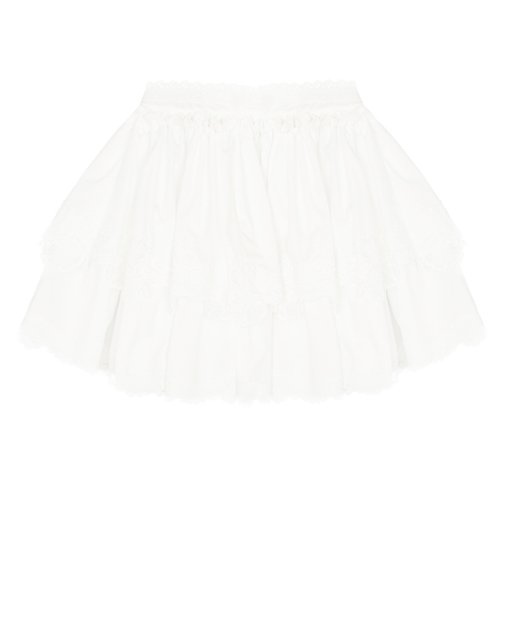 Юбка Dolce&Gabbana Kids L54I23-FU5GK-S, белый цвет • Купить в интернет-магазине Kameron