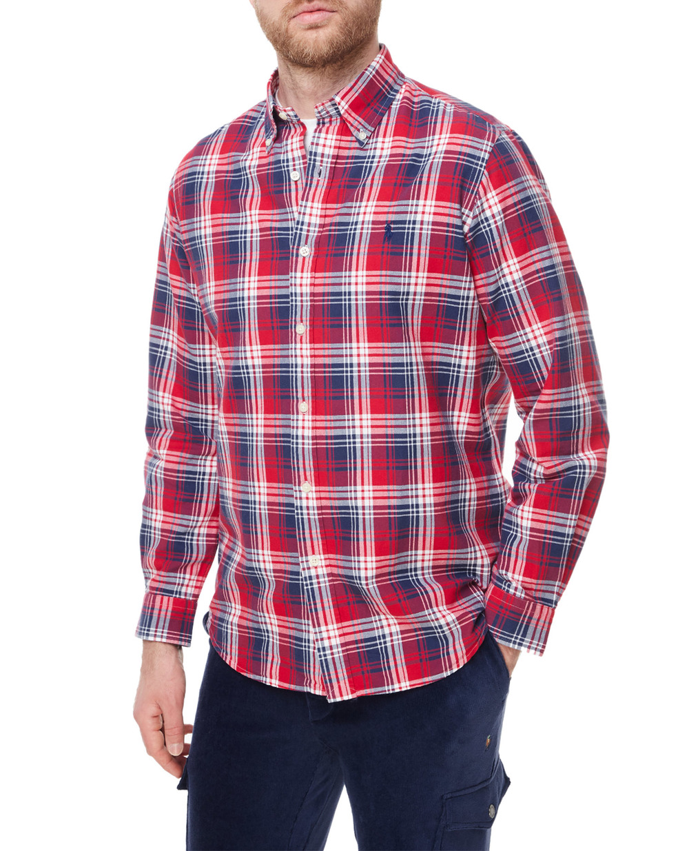Рубашка Polo Ralph Lauren 710872964001, разноцветный цвет • Купить в интернет-магазине Kameron