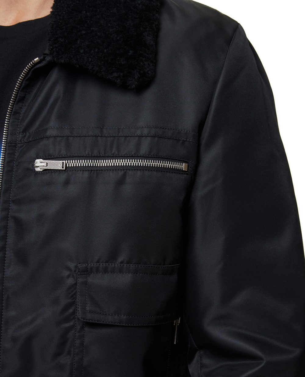 Куртка Saint Laurent 656608-Y9B14, черный цвет • Купить в интернет-магазине Kameron