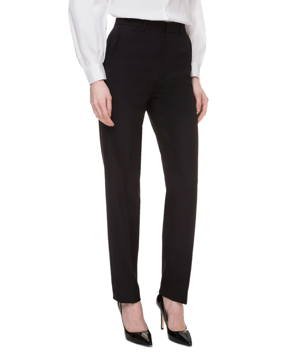 Вовняні штани Polo Ralph Lauren 211765375001, чорний колір • Купити в інтернет-магазині Kameron