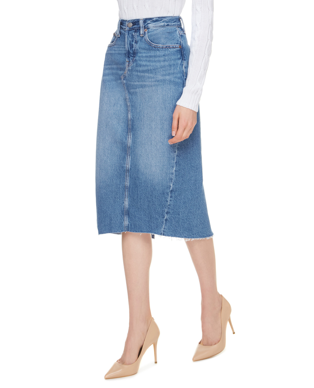 Джинсовая юбка Polo Ralph Lauren 211825856001, синий цвет • Купить в интернет-магазине Kameron