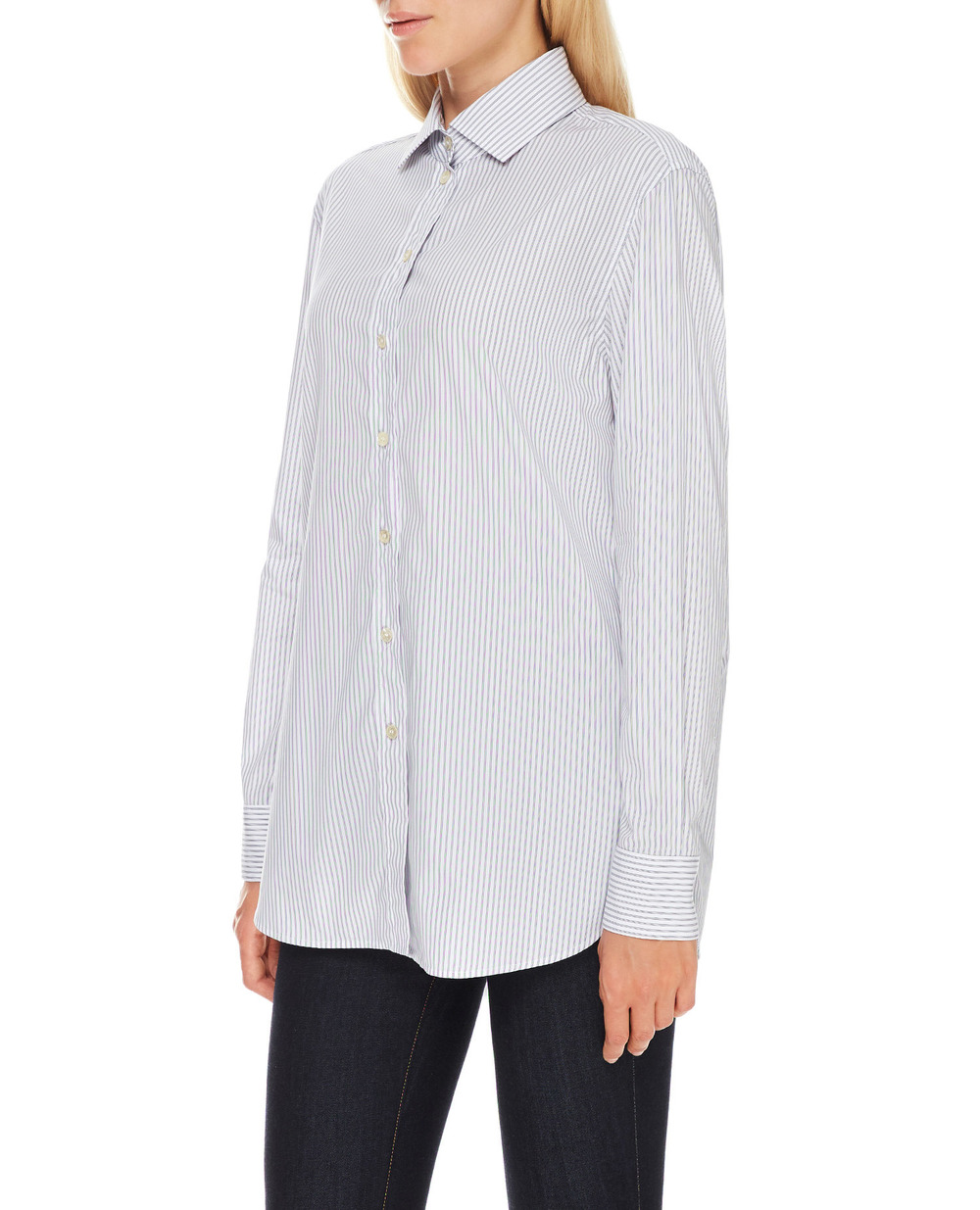 Сорочка Saint Laurent 648682-Y7C32, білий колір • Купити в інтернет-магазині Kameron