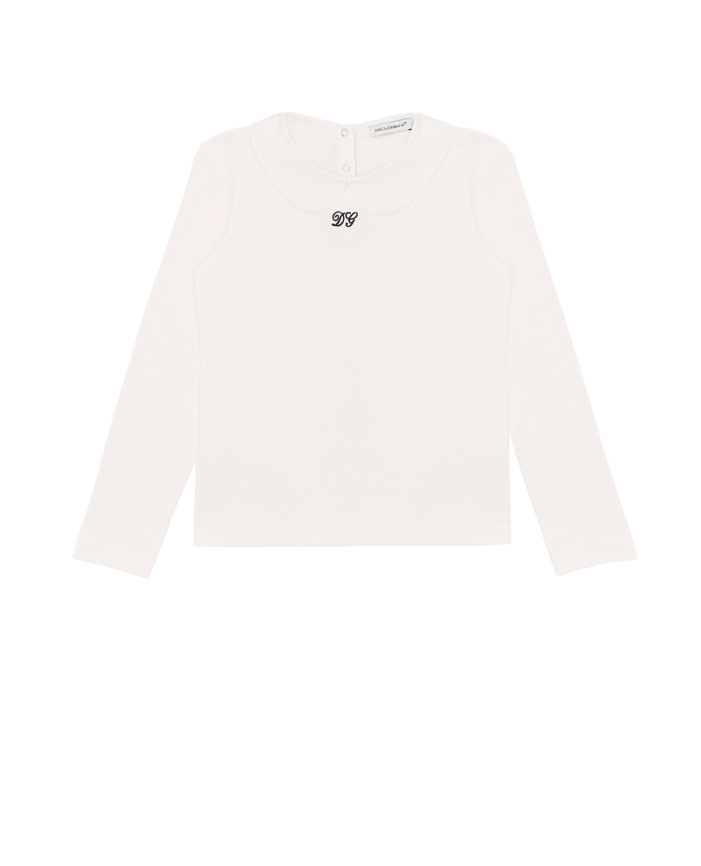 Лонгслив Dolce&Gabbana Kids L5JTFM-G7AX7-B, белый цвет • Купить в интернет-магазине Kameron