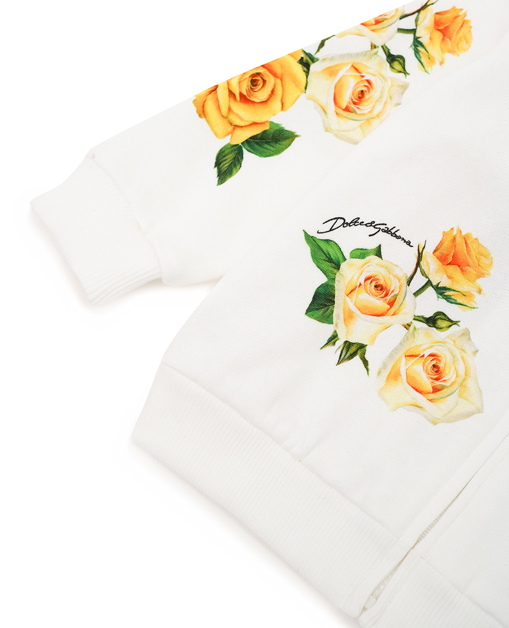 Детская толстовка (костюм) Dolce&Gabbana Kids L2JW9X-G7K6R, белый цвет • Купить в интернет-магазине Kameron