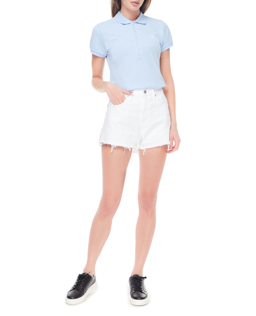 Джинсові шорти Polo Ralph Lauren 211903421001, білий колір • Купити в інтернет-магазині Kameron