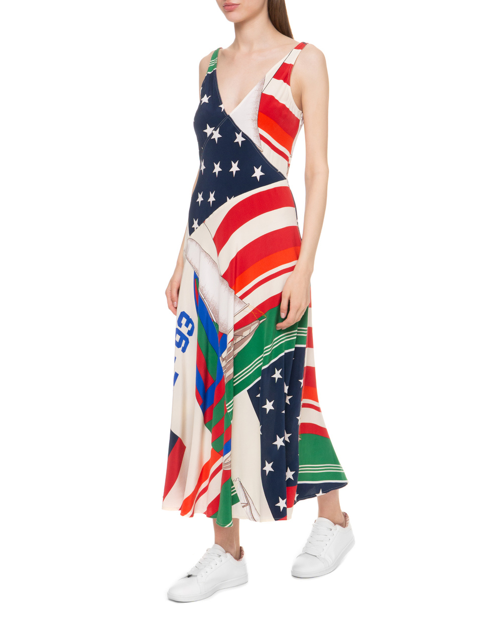 Шовкова сукня Polo Ralph Lauren 211735907001, різнокольоровий колір • Купити в інтернет-магазині Kameron