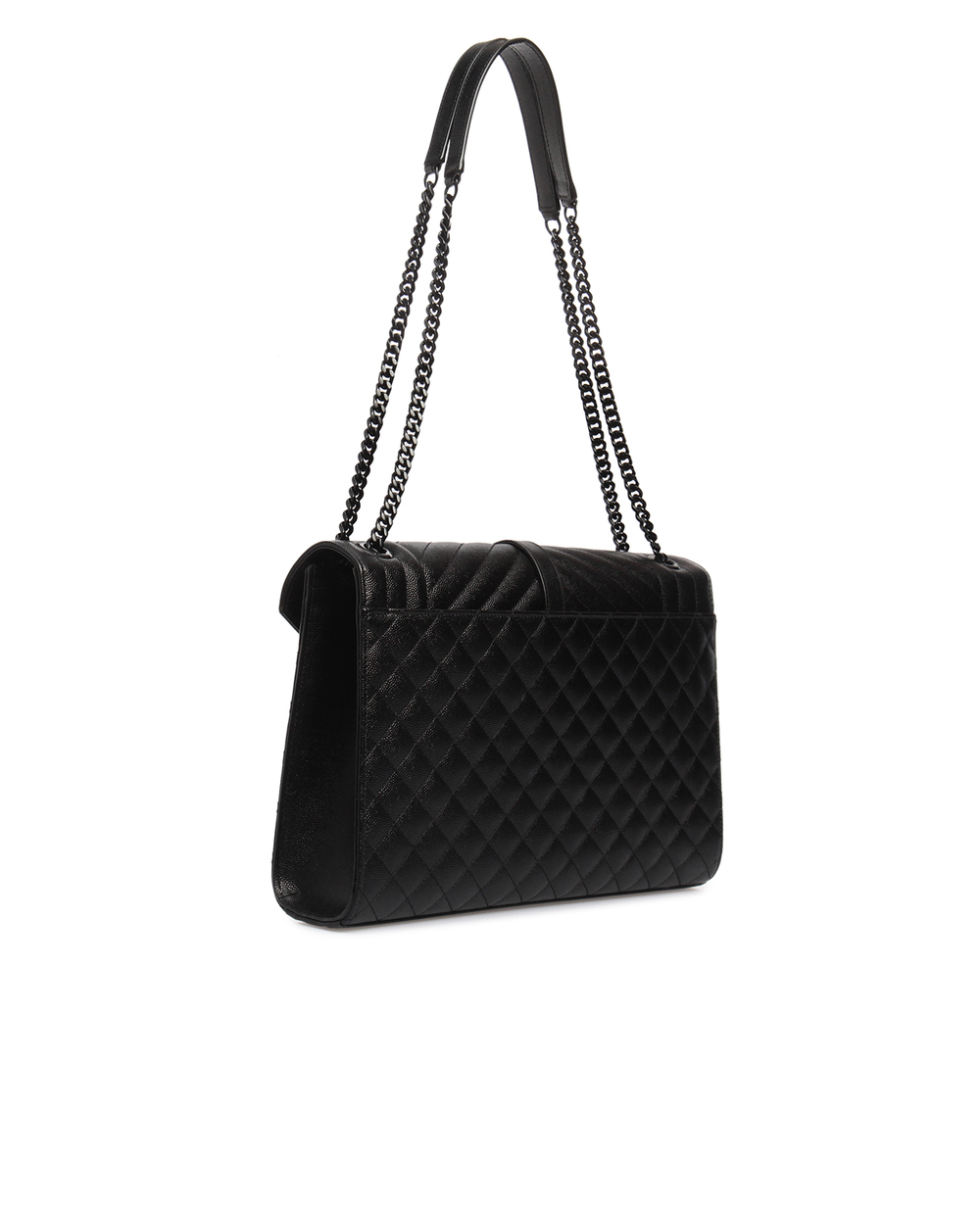 Шкіряна сумка Loulou Saint Laurent 600166-BOW98-, чорний колір • Купити в інтернет-магазині Kameron