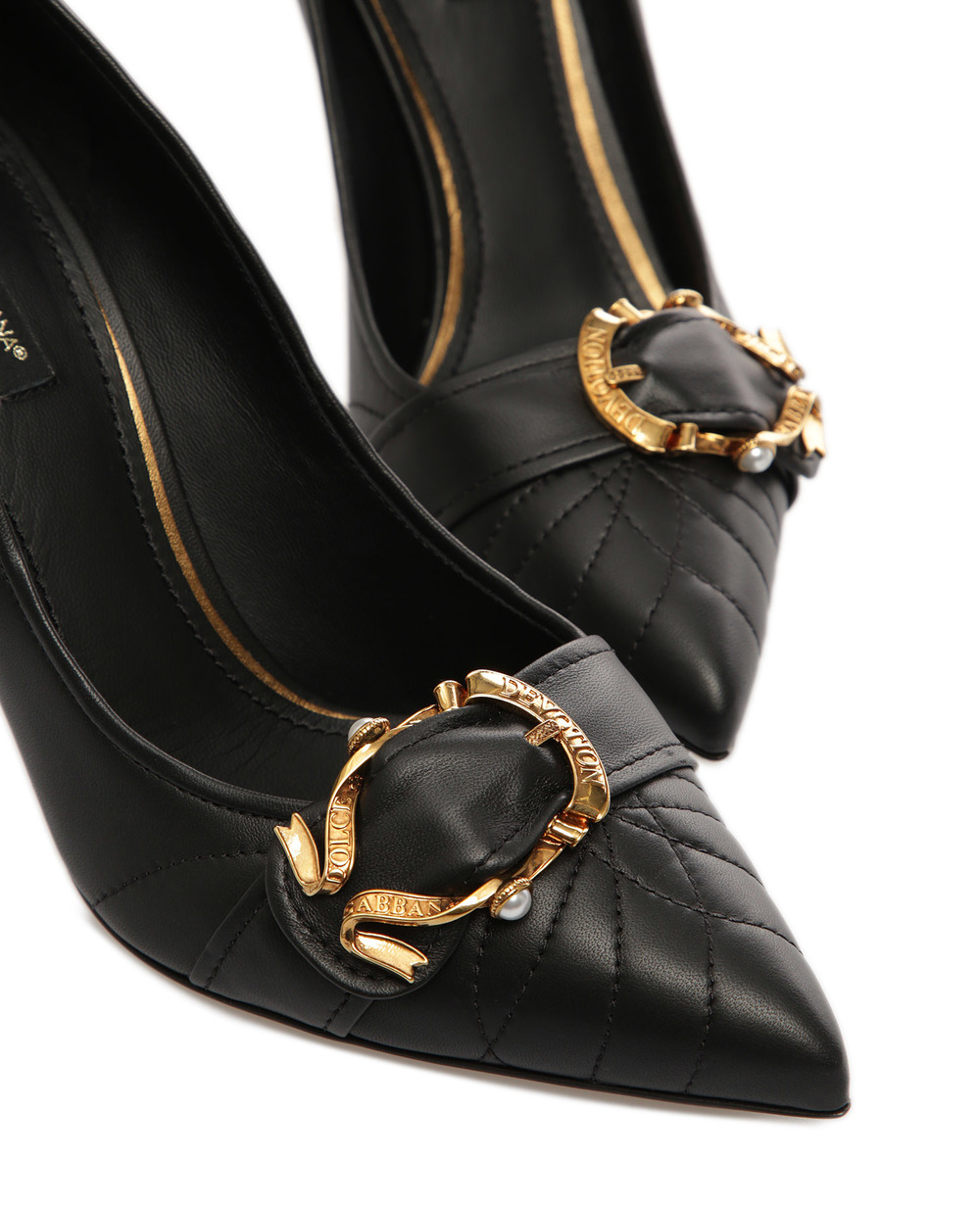 Кожаные туфли Devotion Dolce&Gabbana CD1202-AZ140, черный цвет • Купить в интернет-магазине Kameron