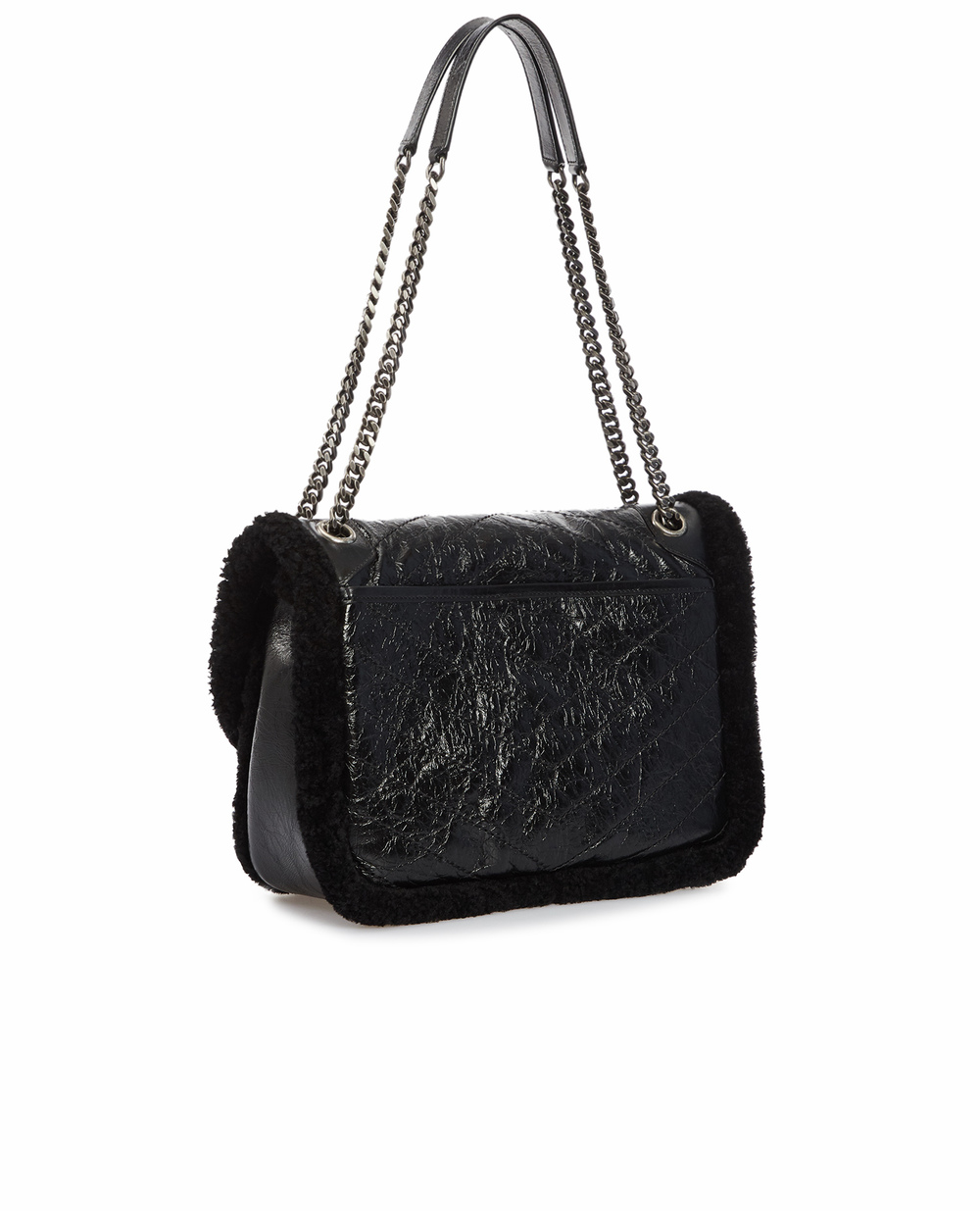 Шкіряна сумка Niki medium Saint Laurent 633187-0EN9D, чорний колір • Купити в інтернет-магазині Kameron