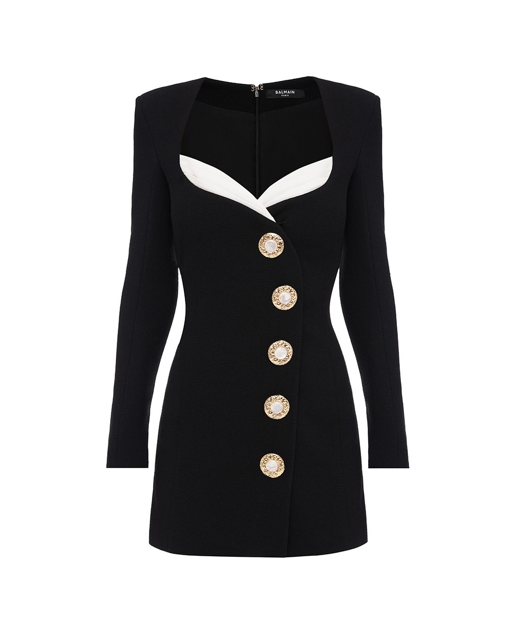 Платье Balmain BF0R9073WB86, черный цвет • Купить в интернет-магазине Kameron