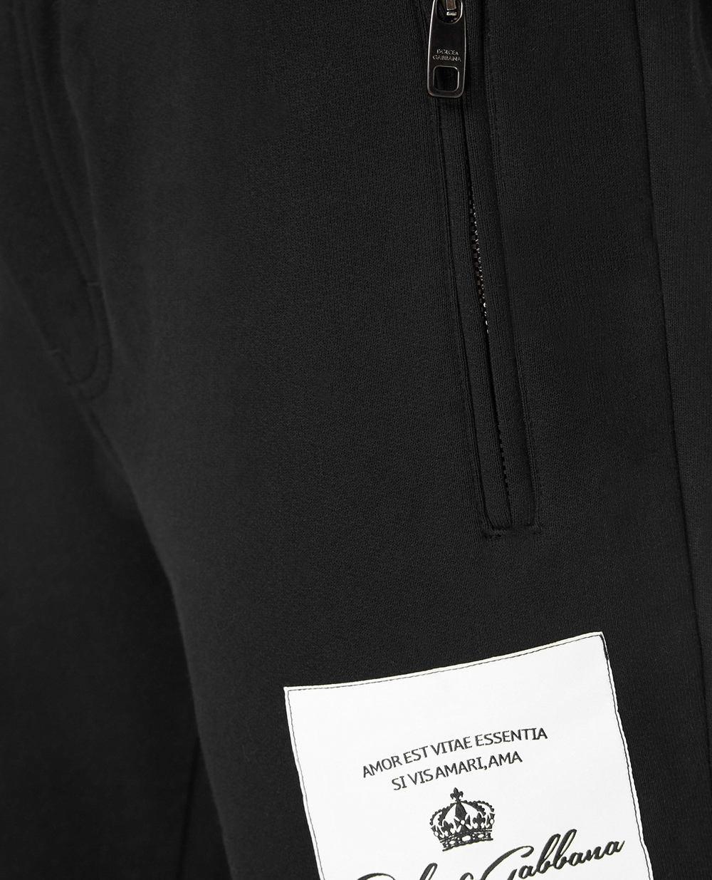 Спортивные брюки Dolce&Gabbana GYPQAZ-G7WTB, черный цвет • Купить в интернет-магазине Kameron