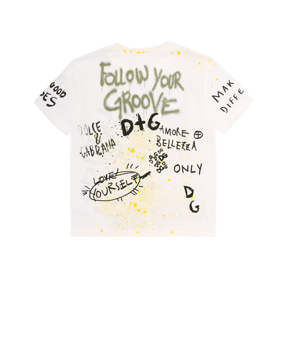 Футболка Dolce&Gabbana Kids L4JTDM-G7BJ6-S, белый цвет • Купить в интернет-магазине Kameron