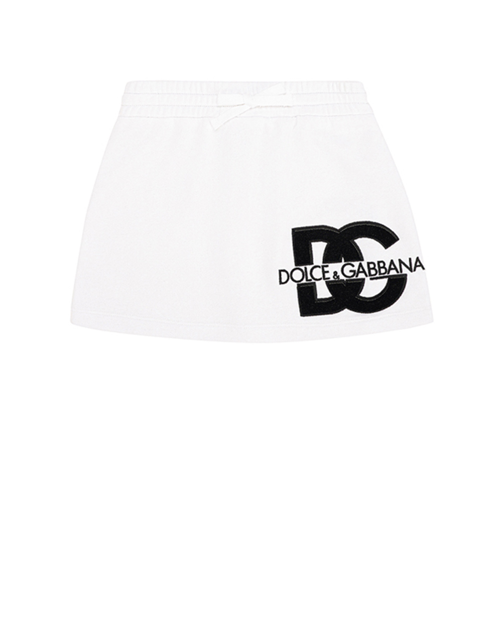 Дитяча спідниця Dolce&Gabbana Kids L5JIA2-G7L4J-S, білий колір • Купити в інтернет-магазині Kameron