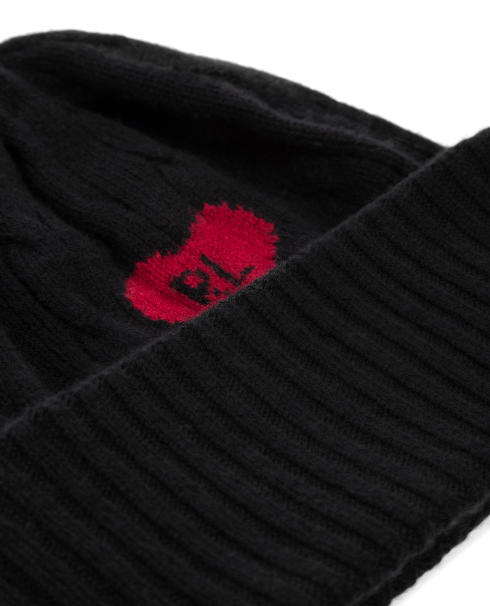 Шерстяная шапка Polo Ralph Lauren 455779059001, черный цвет • Купить в интернет-магазине Kameron