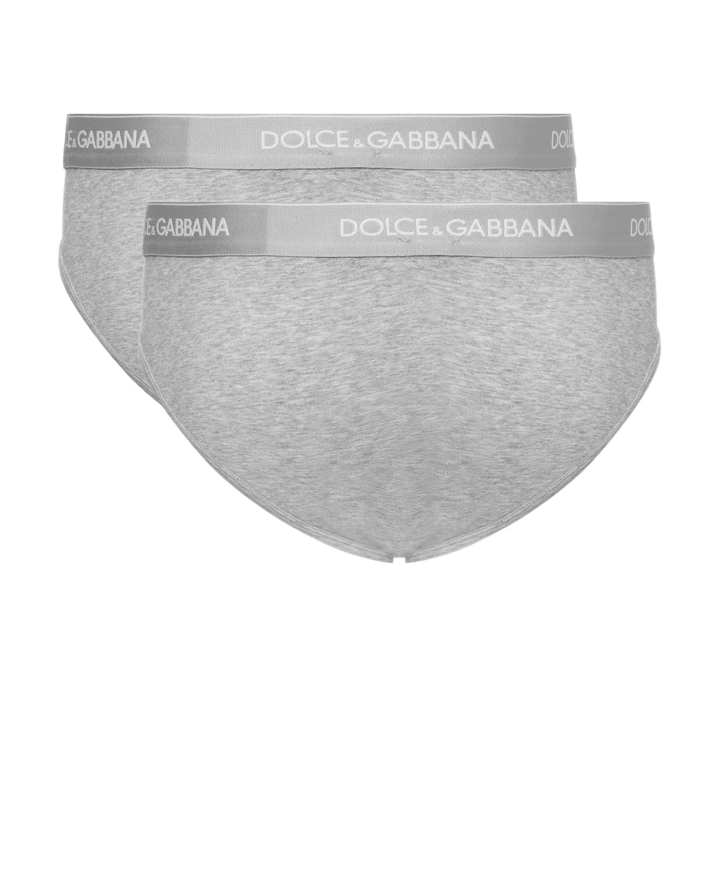 Брифы (2 шт) Dolce&Gabbana N9A03J-FUGIWSS19, серый цвет • Купить в интернет-магазине Kameron