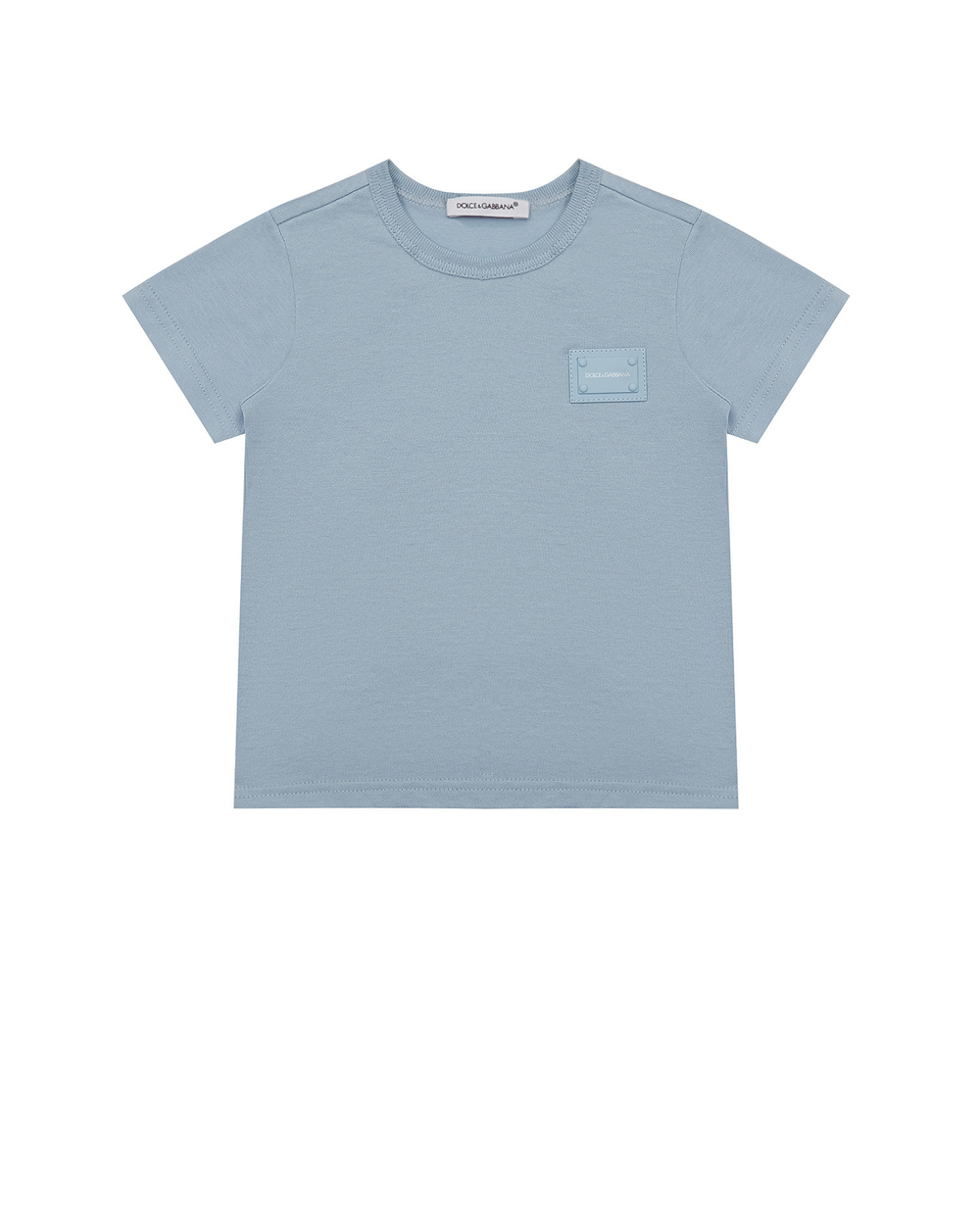 Детская футболка Dolce&Gabbana Kids L4JT7T-G7OLK-B-S, голубой цвет • Купить в интернет-магазине Kameron