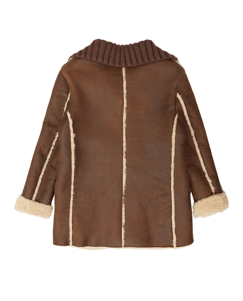 Детская дубленка Dolce&Gabbana Kids L41C95-FUP4G-B, коричневый цвет • Купить в интернет-магазине Kameron