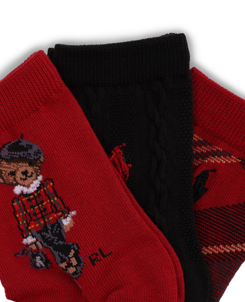 Детские носки Polo Bear (3 пары) Polo Ralph Lauren Kids 446927590001, разноцветный цвет • Купить в интернет-магазине Kameron