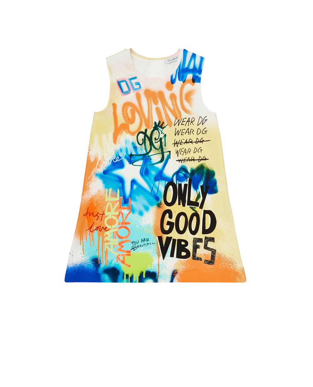 Детское платье Dolce&Gabbana Kids L5JD3N-G7BMR-S, разноцветный цвет • Купить в интернет-магазине Kameron