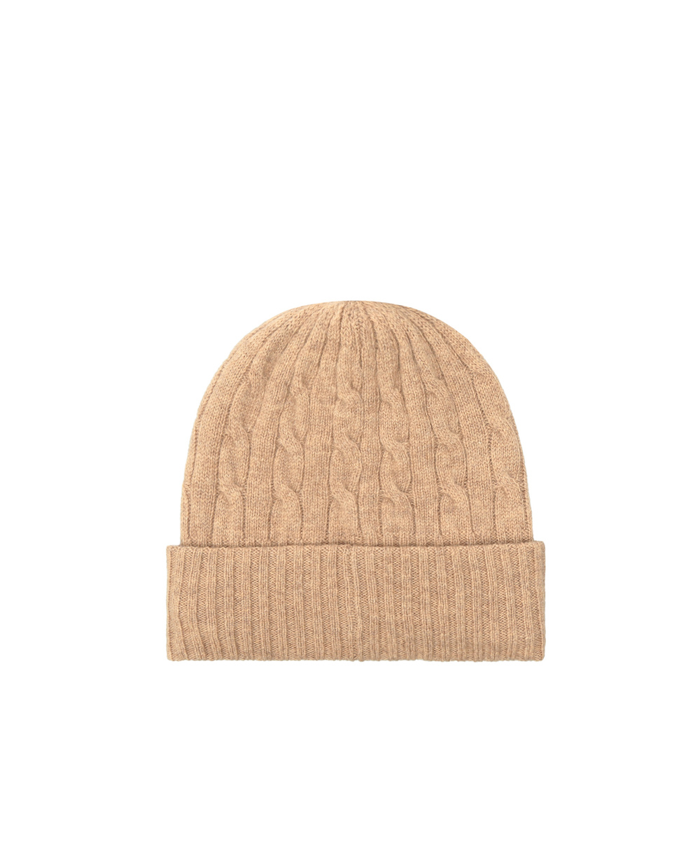 Шерстяная шапка Polo Ralph Lauren 455858396004, бежевый цвет • Купить в интернет-магазине Kameron