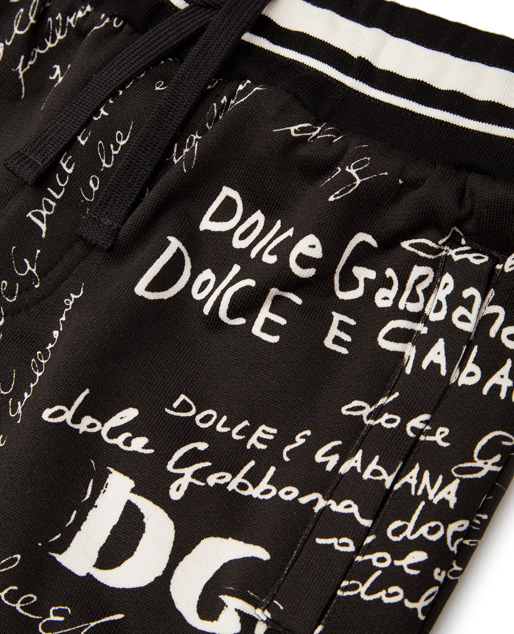 Спортивні брюки Dolce&Gabbana Kids L4JPBQ-G7XBS-S, чорний колір • Купити в інтернет-магазині Kameron