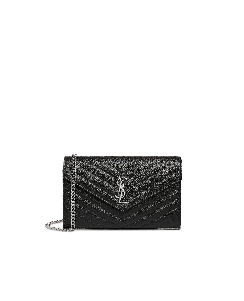 Шкіряна сумка Monogram LouLou Saint Laurent 377828-BOW02-, чорний колір • Купити в інтернет-магазині Kameron
