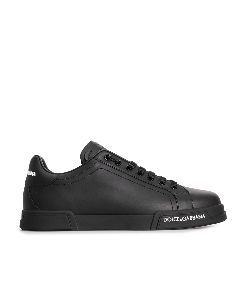 Шкіряні снікери Portofino Dolce&Gabbana CS2213-AA335, чорний колір • Купити в інтернет-магазині Kameron