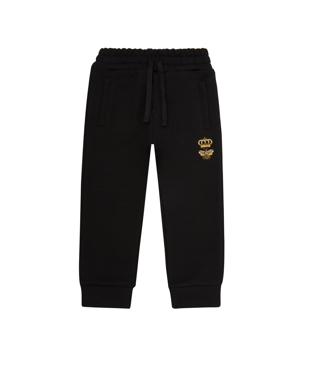 Спортивные брюки Dolce&Gabbana Kids L4JPDE-G7A5X-S, черный цвет • Купить в интернет-магазине Kameron