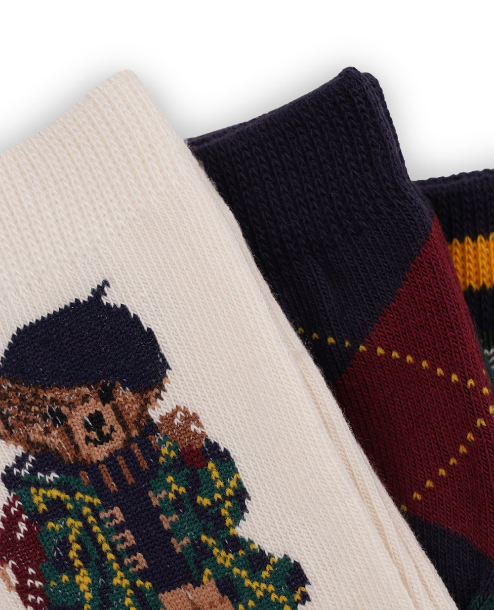 Дитячі шкарпетки Polo Bear (3 пари) Polo Ralph Lauren Kids 447927587001, різнокольоровий колір • Купити в інтернет-магазині Kameron