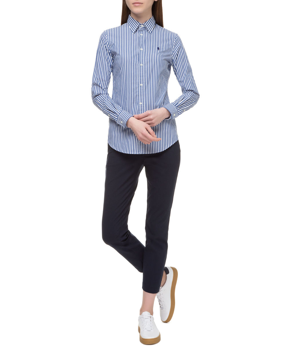 Рубашка Polo Ralph Lauren 211732618002, синий цвет • Купить в интернет-магазине Kameron
