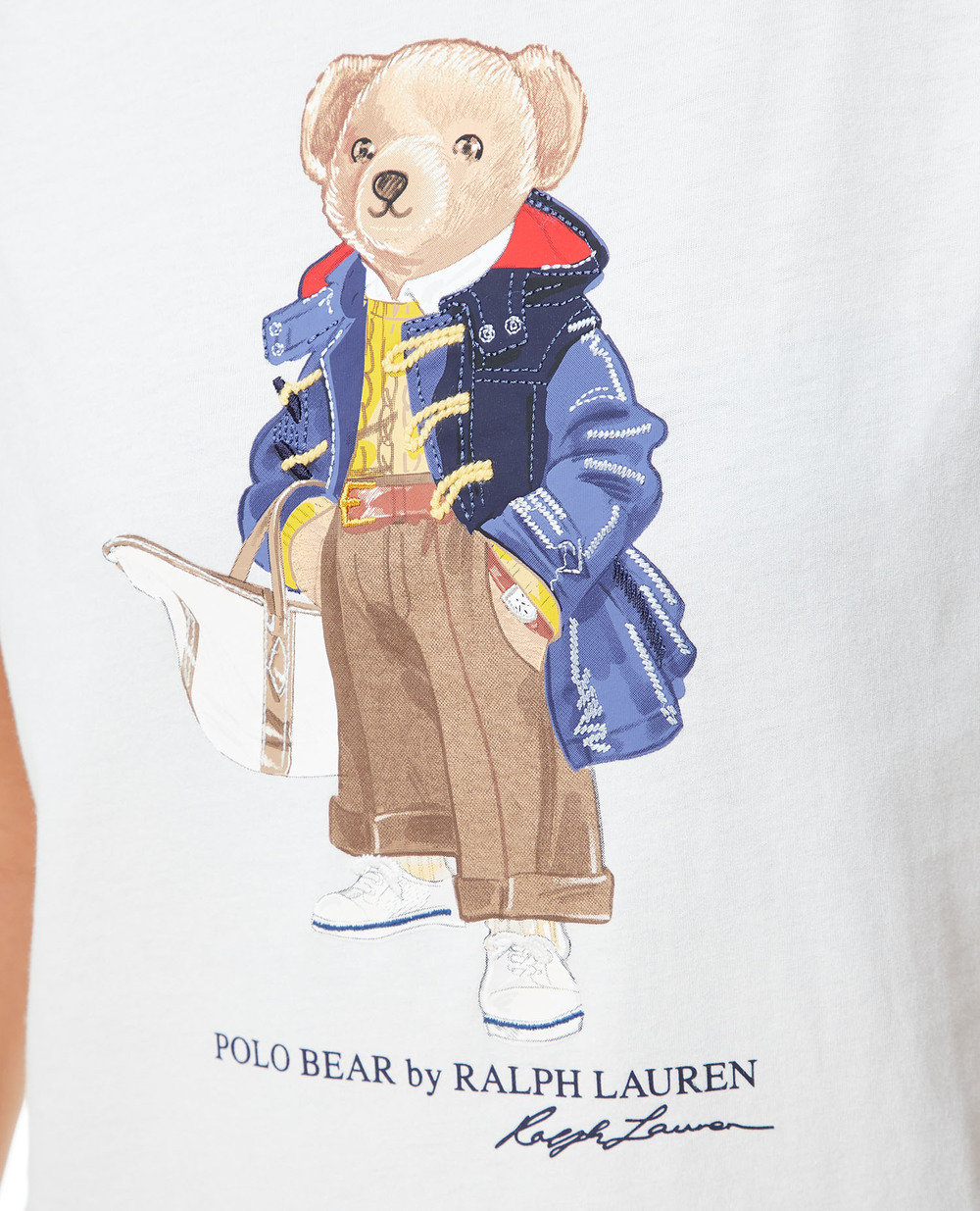 Футболка Polo Bear Polo Ralph Lauren 211910129001, белый цвет • Купить в интернет-магазине Kameron