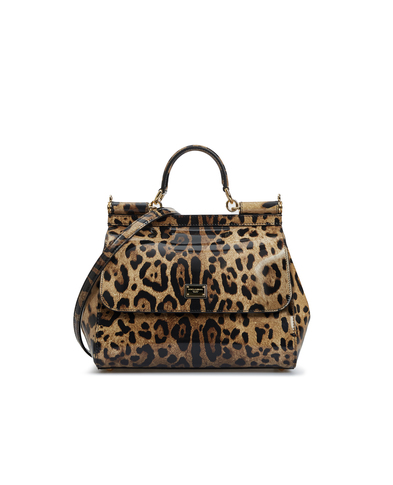 Dolce&Gabbana Шкіряна сумка Sicily Medium - Артикул: BB6002-AM568