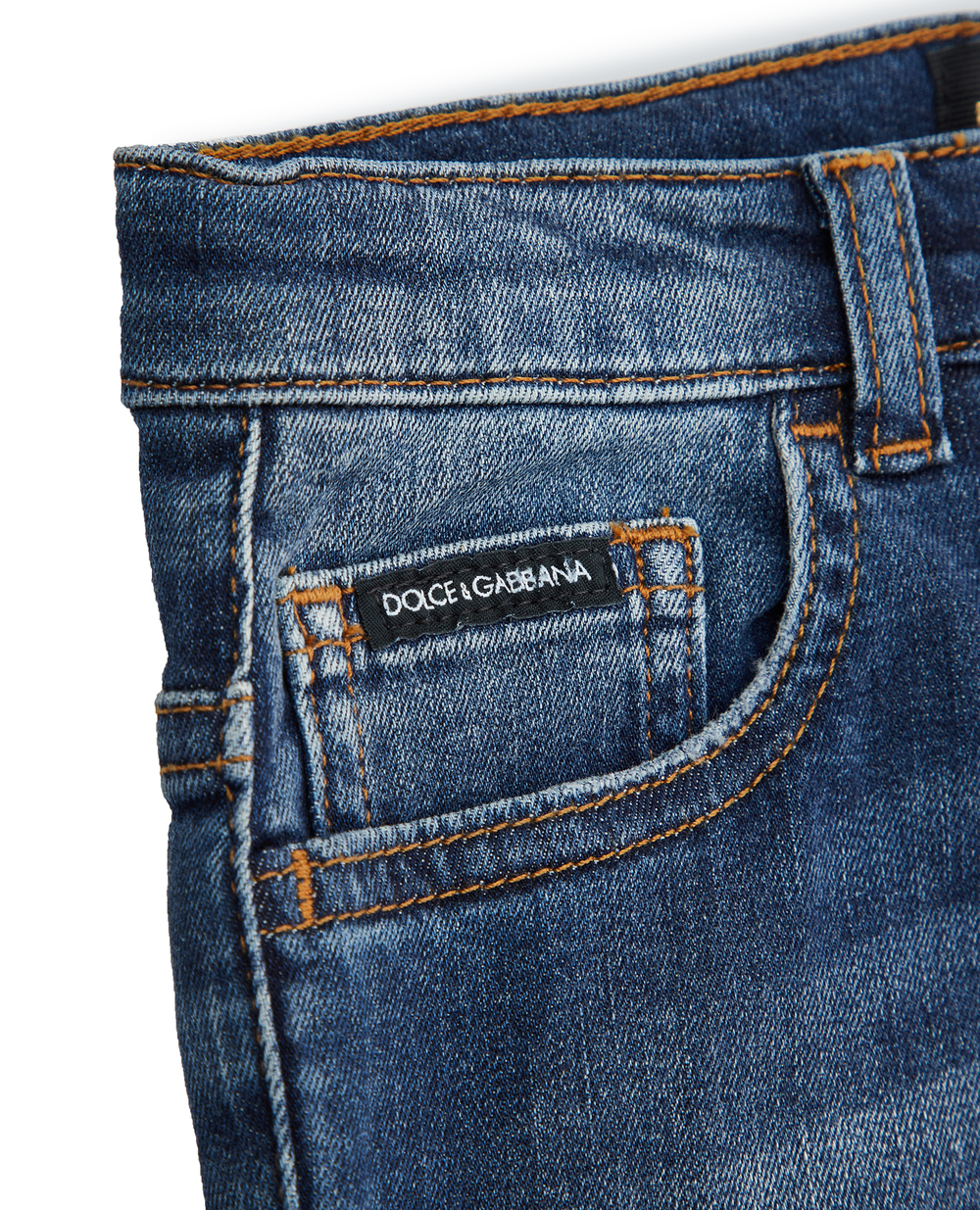 Детские джинсы Dolce&Gabbana Kids L51F10-LD719-S, темно-синий цвет • Купить в интернет-магазине Kameron