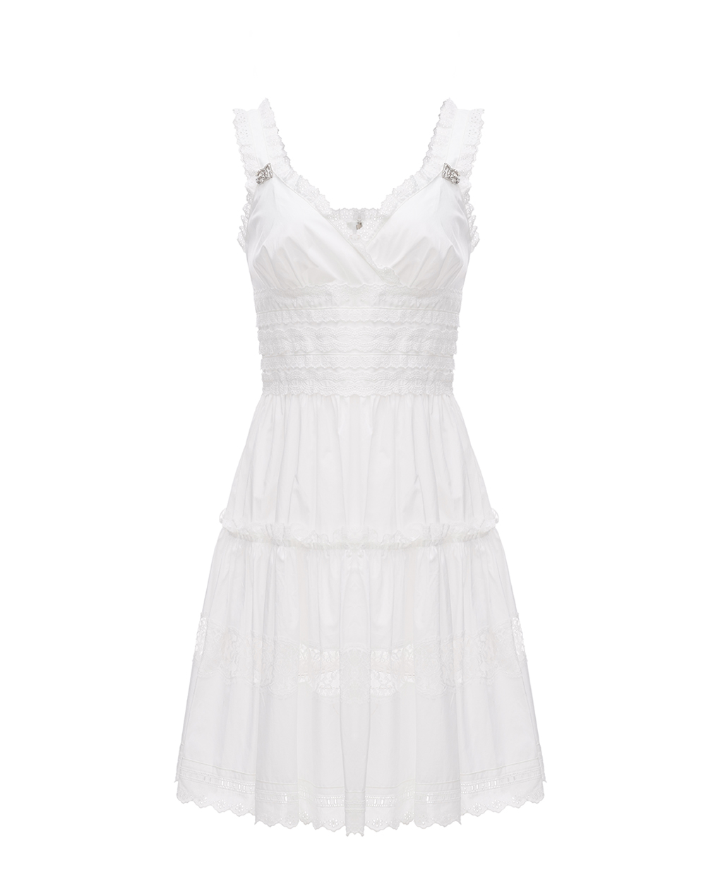 Платье Dolce&Gabbana F6DJJT-FU5V4, белый цвет • Купить в интернет-магазине Kameron
