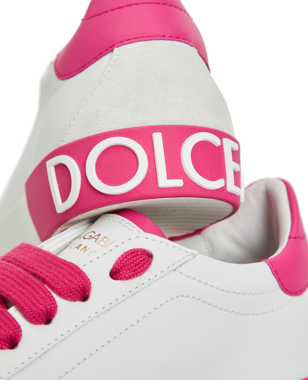 Кожаные кеды Dolce&Gabbana CK2203-AM779, розовый цвет • Купить в интернет-магазине Kameron