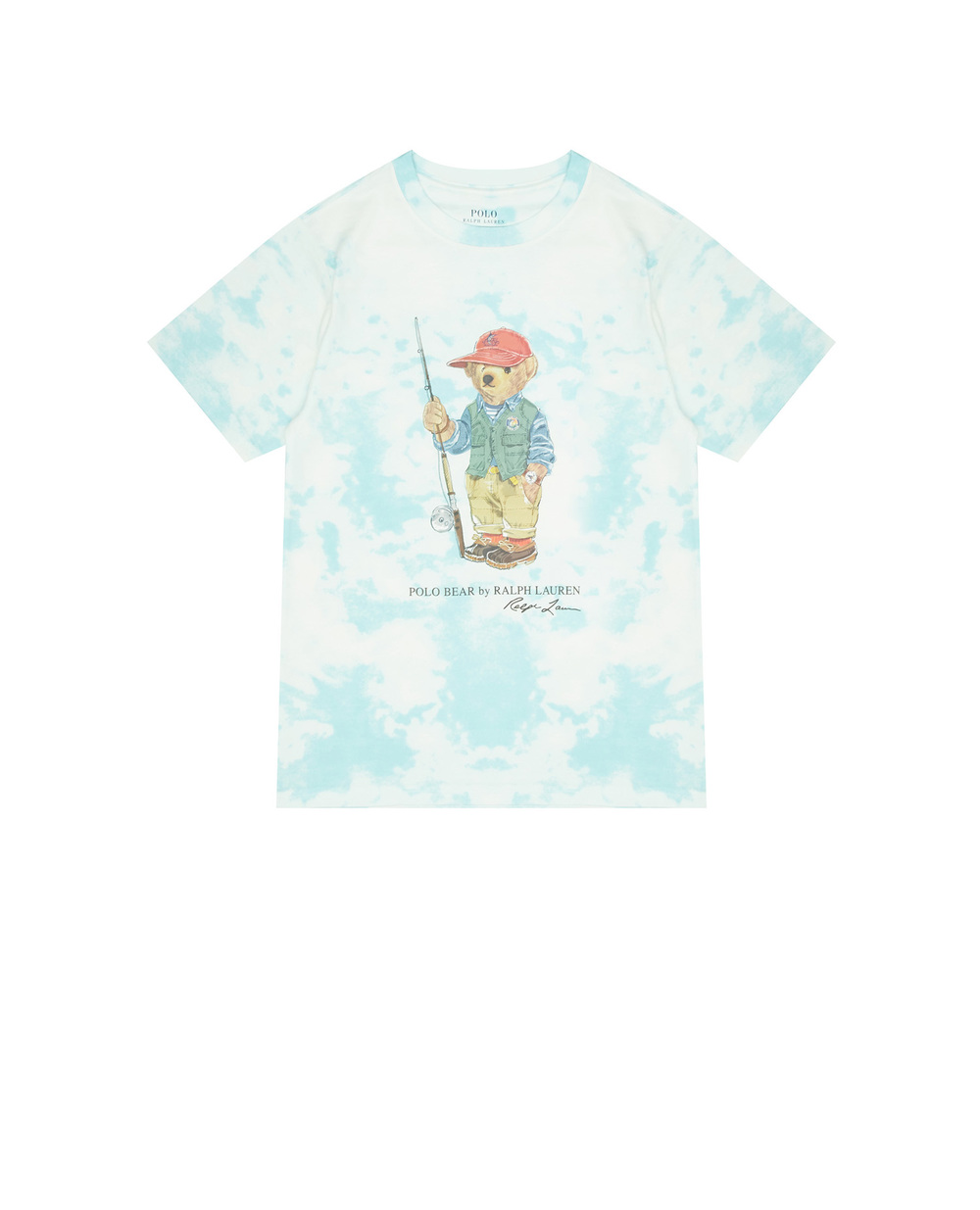 Детская футболка Polo Bear Polo Ralph Lauren Kids 322905257001, голубой цвет • Купить в интернет-магазине Kameron