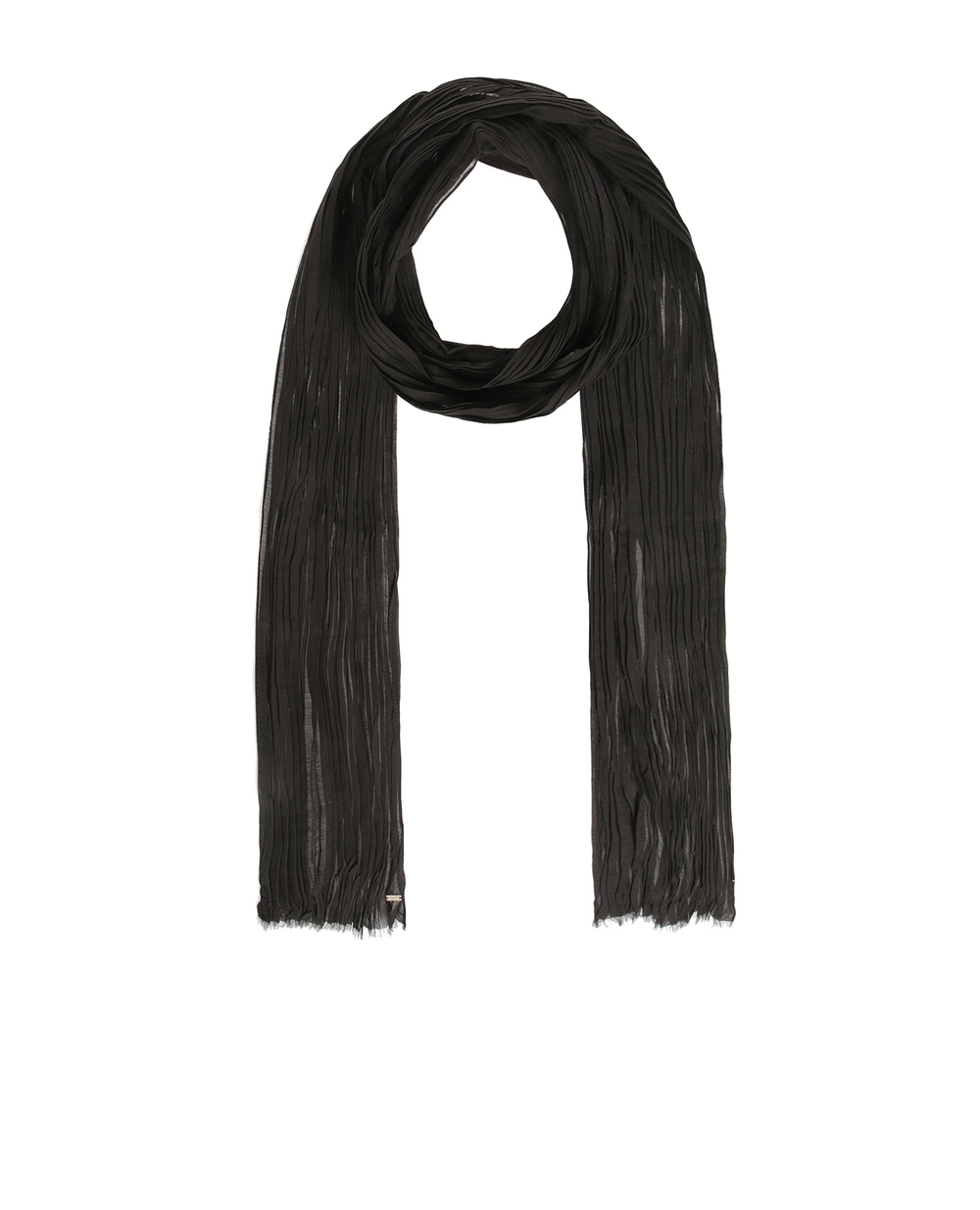Шарф Saint Laurent 605076-3Y810, черный цвет • Купить в интернет-магазине Kameron