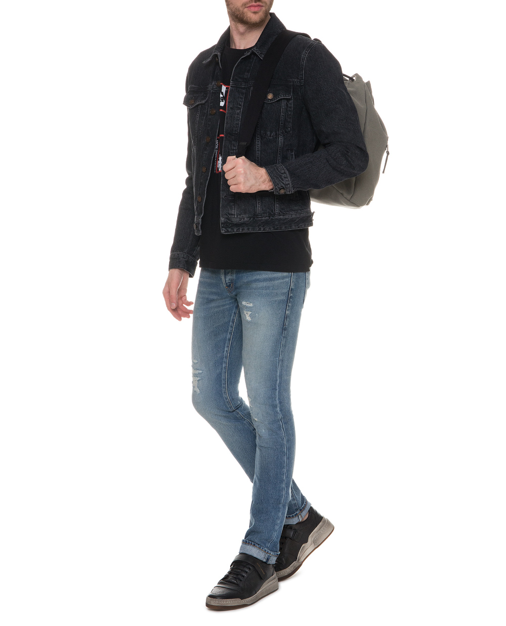Джинсовая куртка Saint Laurent 530528-YG805, черный цвет • Купить в интернет-магазине Kameron