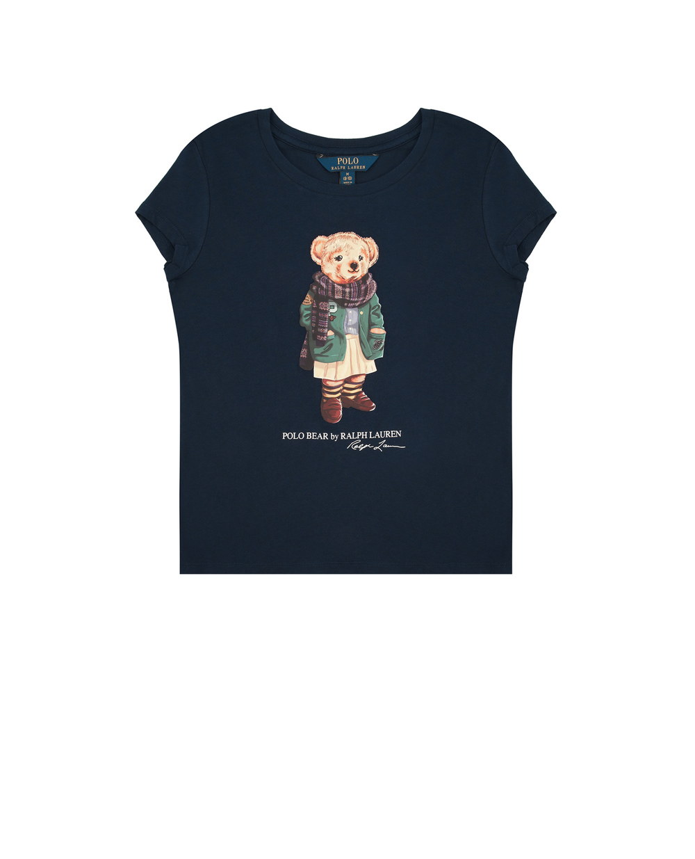 Детская футболка Polo Bear Polo Ralph Lauren Kids 313799106002, синий цвет • Купить в интернет-магазине Kameron