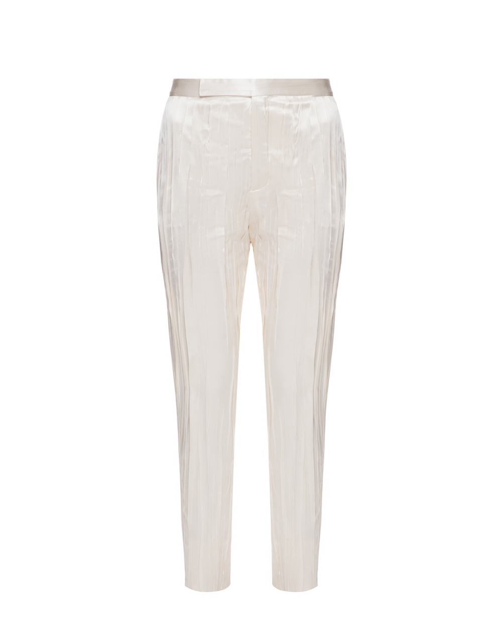 Шелковые брюки Saint Laurent 611919-Y2A31, бежевый цвет • Купить в интернет-магазине Kameron